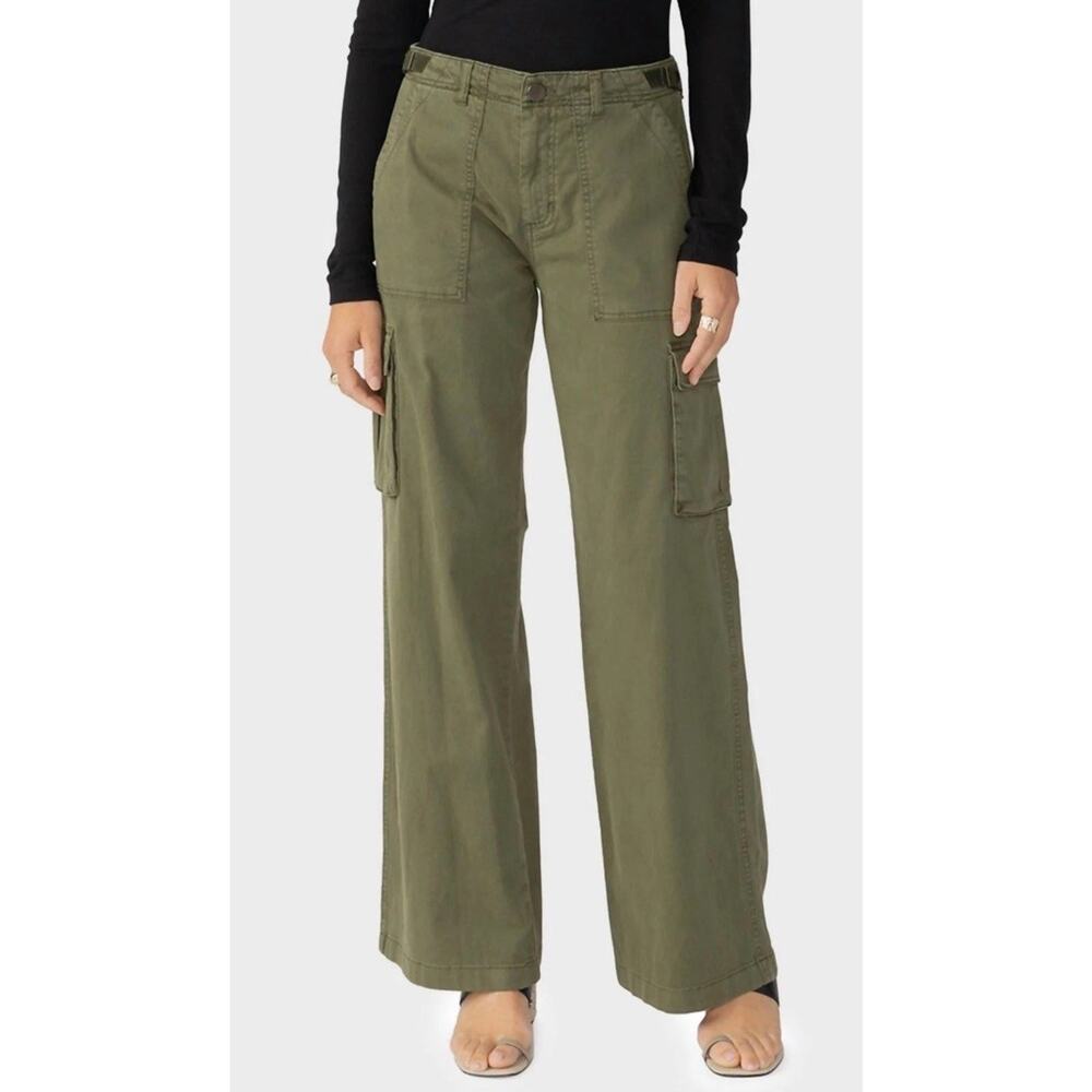 Re-Issue Cargo Wide-leg Pants By Sanctuary In Mossy Green Size Small